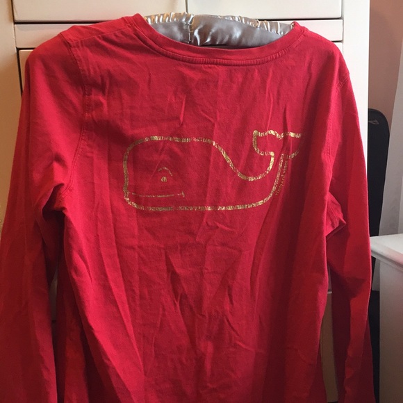 Red Vineyard Vines long sleeved tee - Picture 2 of 2
